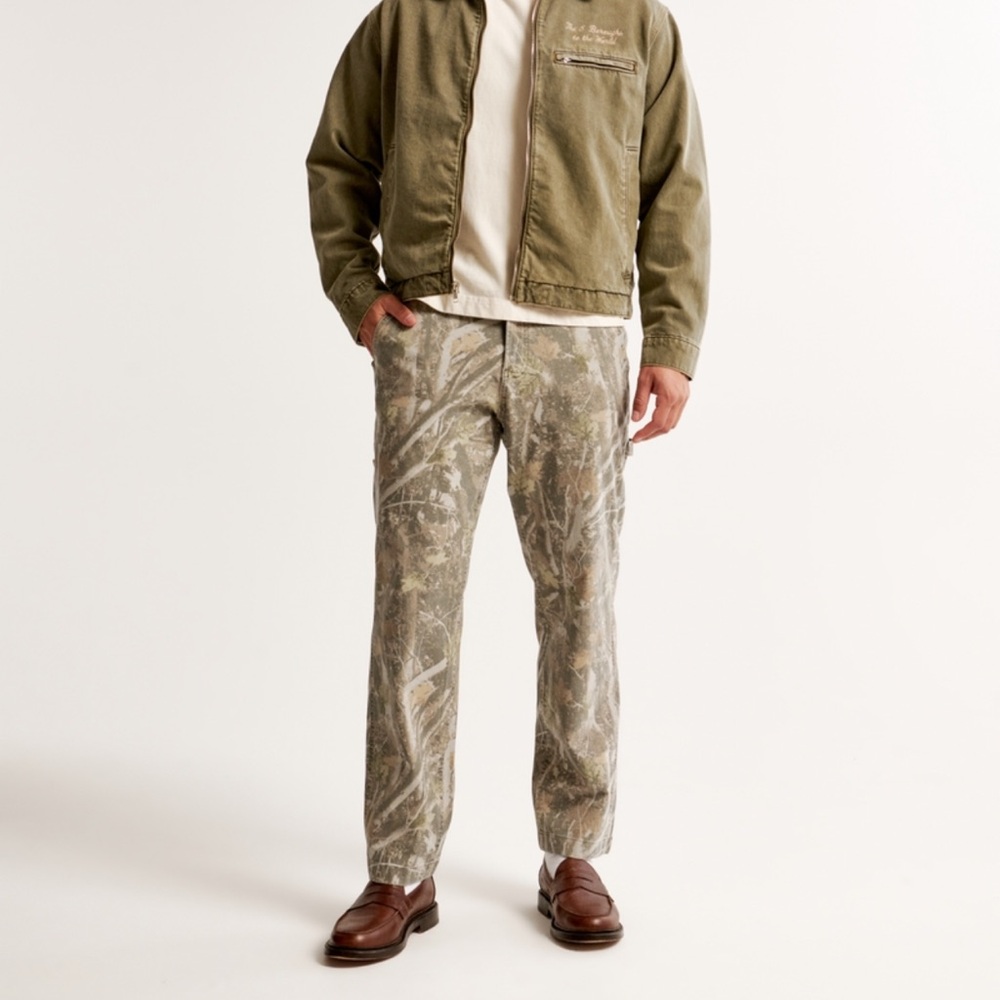 Athletic Loose Abercrombie & Fitch Jeans Camo